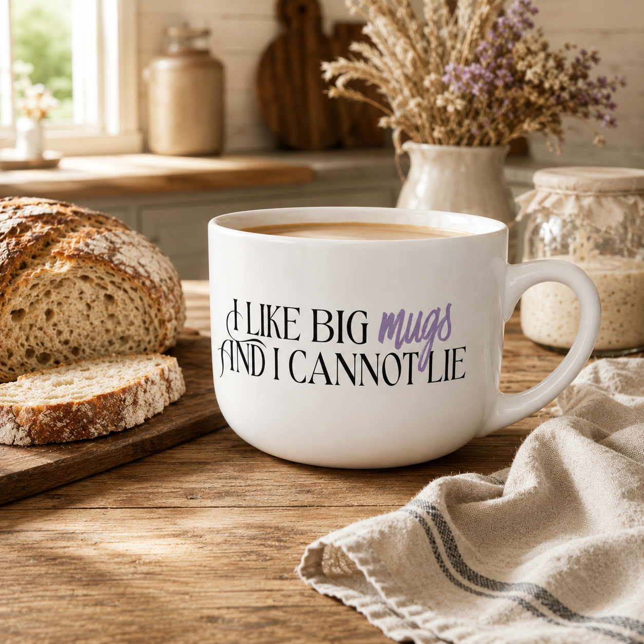 I Like Big Mugs And I Cannot Lie Latte Extra-Large Ceramic Mug