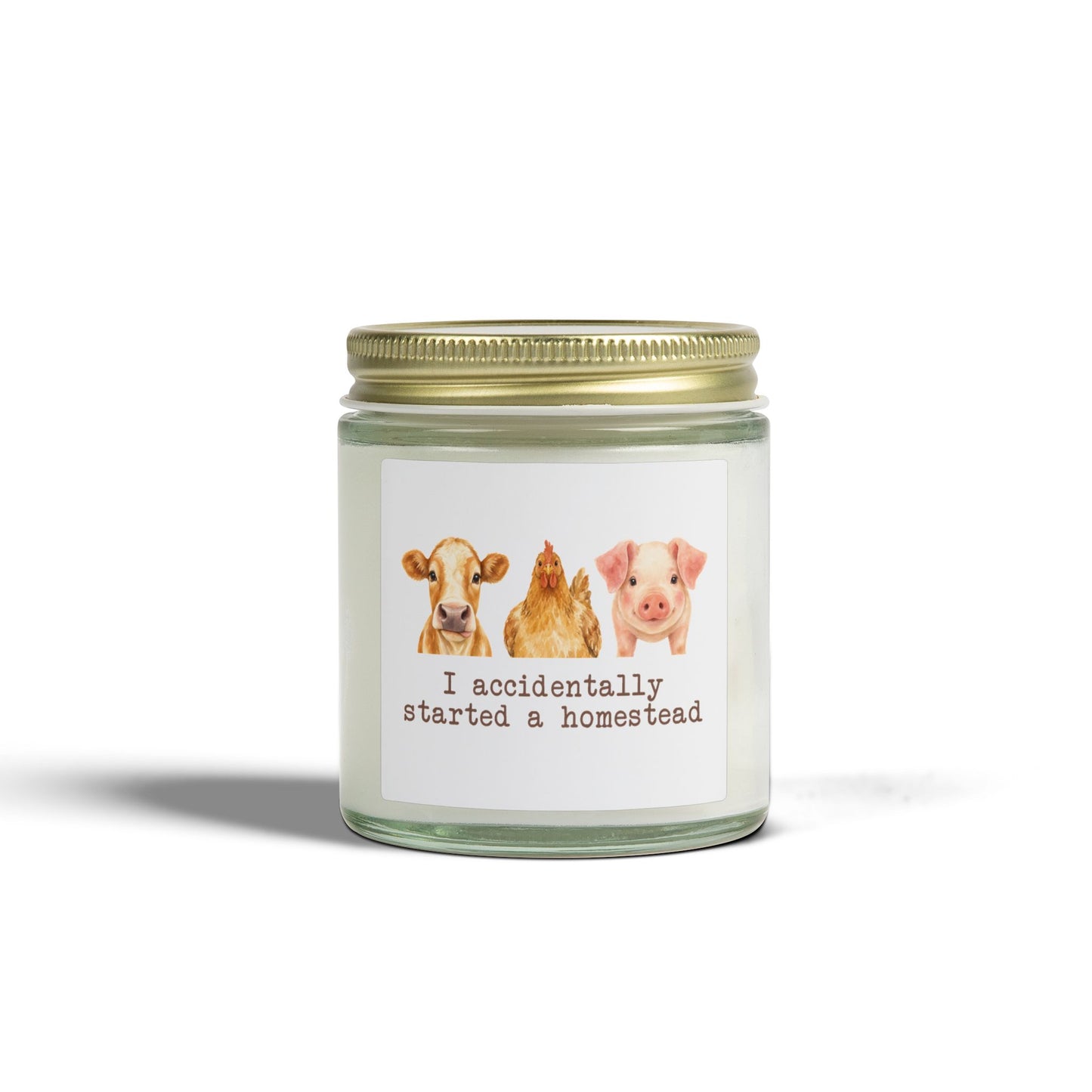 I Accidentally Started a Homestead Coconut Apricot Wax Candle