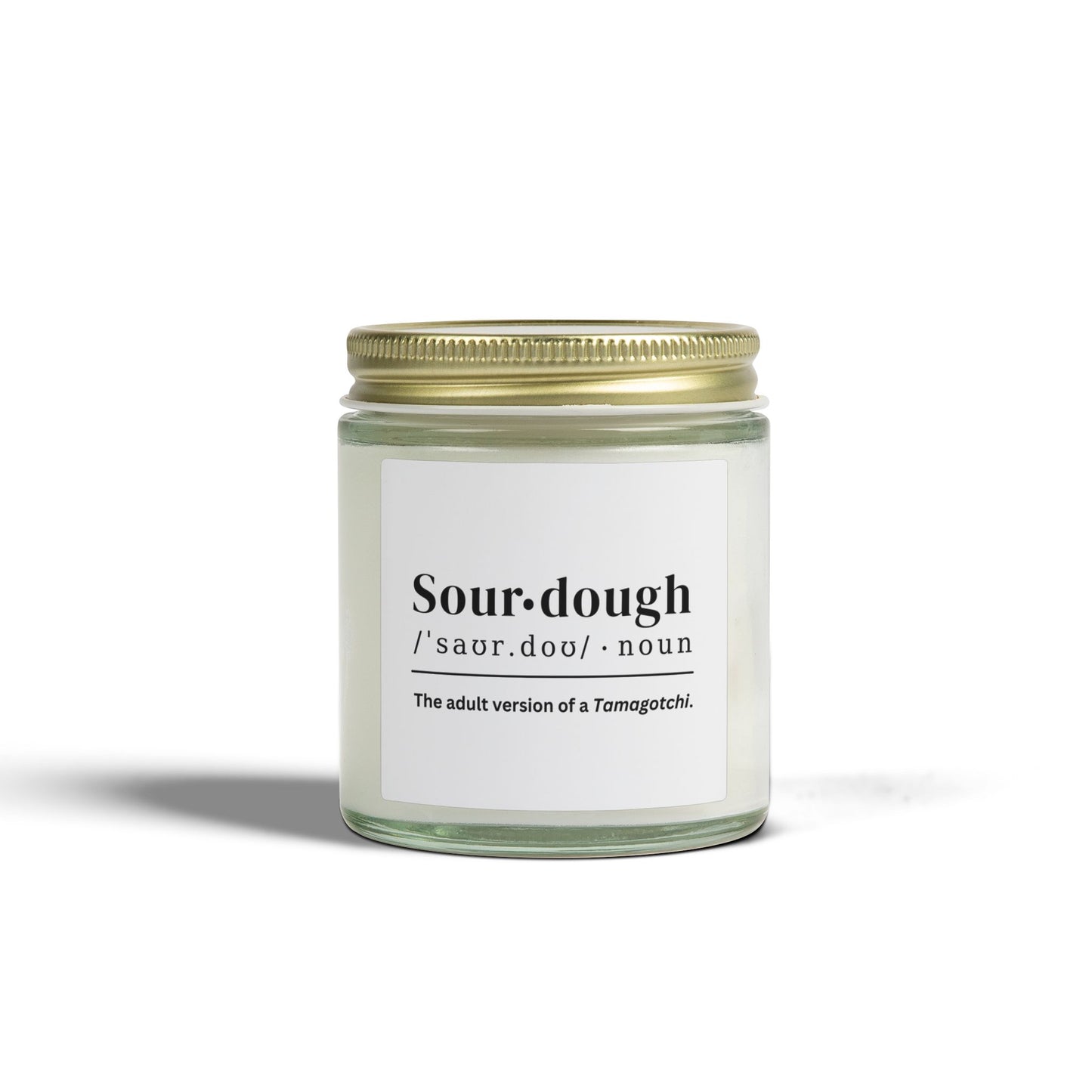 Sourdough Tamagotchi Coconut Apricot Wax Candle