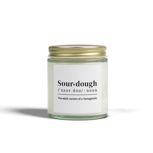 Sourdough Tamagotchi Coconut Apricot Wax Candle