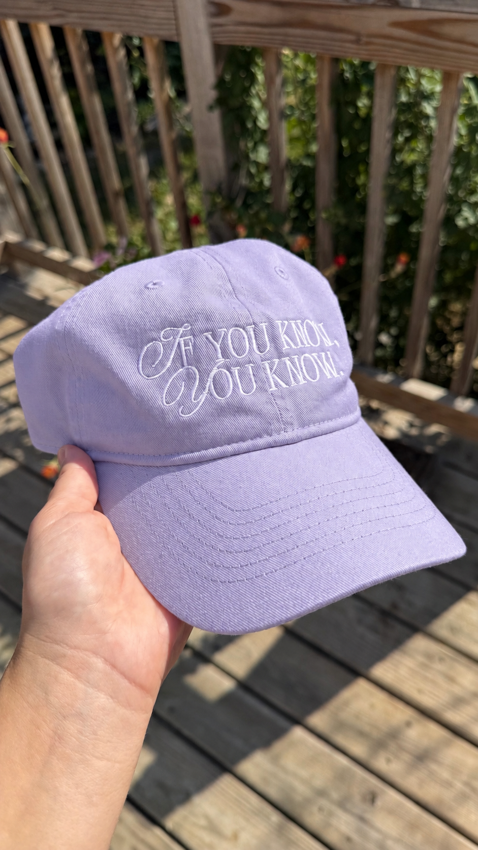 If You Know You Know Embroidered Cap