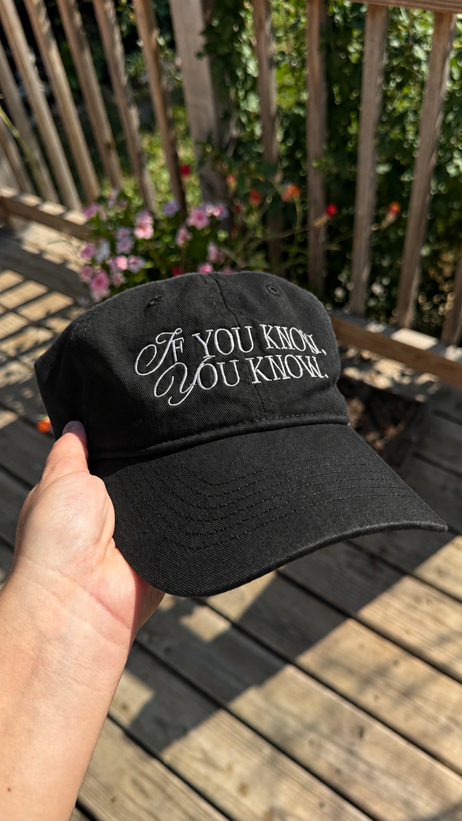 If You Know You Know Embroidered Cap
