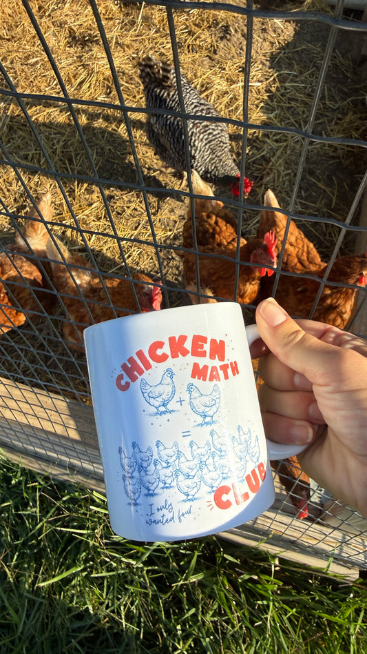 Chicken Math Club Ceramic Mug