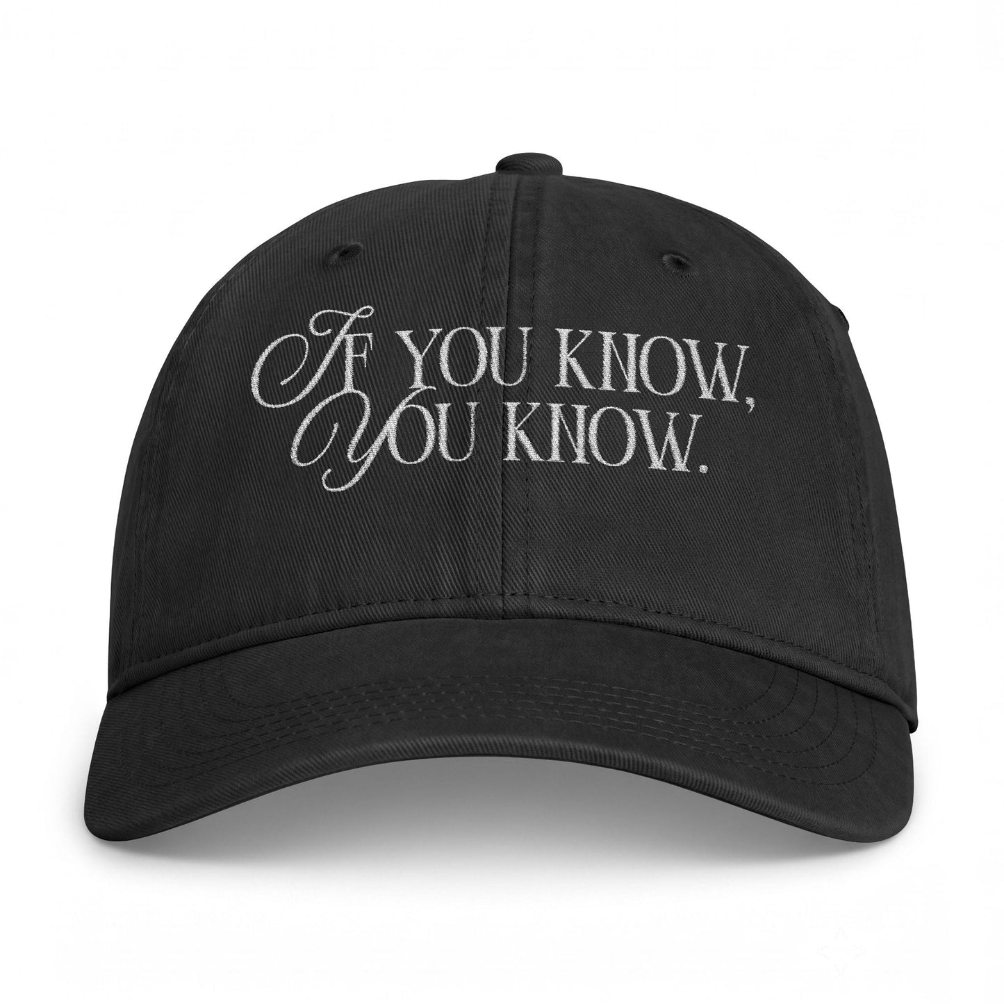 If You Know You Know Embroidered Cap