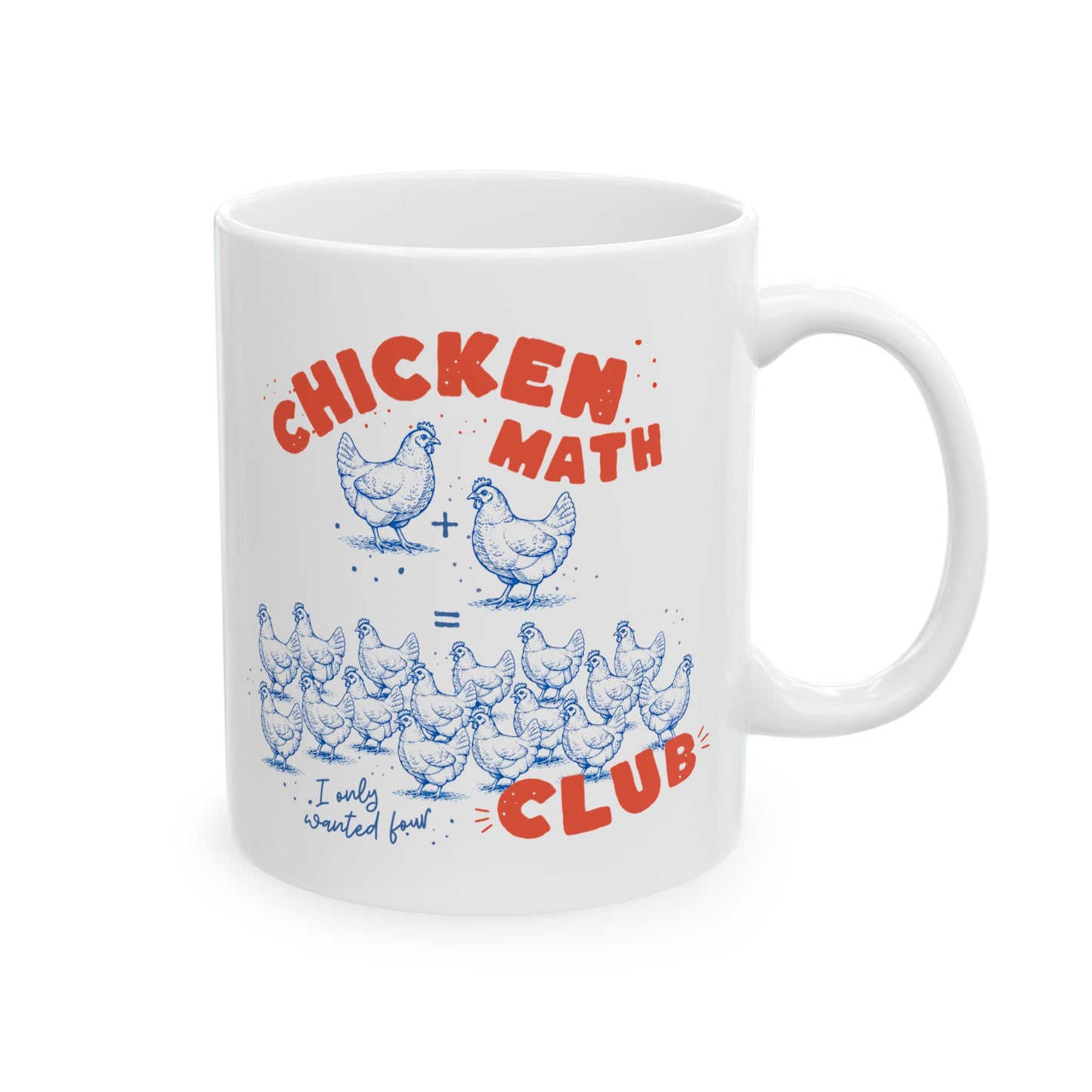 Chicken Math Club Ceramic Mug