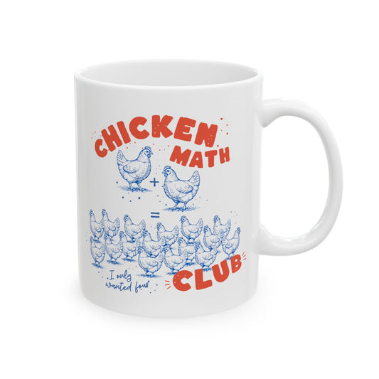 Chicken Math Club Ceramic Mug